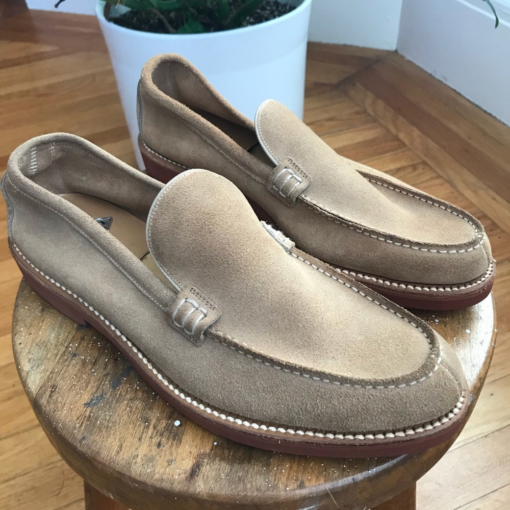 Deadstock vintage suede loafers